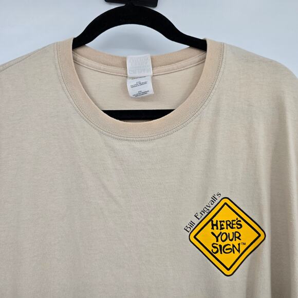 Gildan Ultra Cotton Unisex Bill Engvall's‎ Hunting Here's Your Sign T-Shirt 2XL - Picture 3 of 10